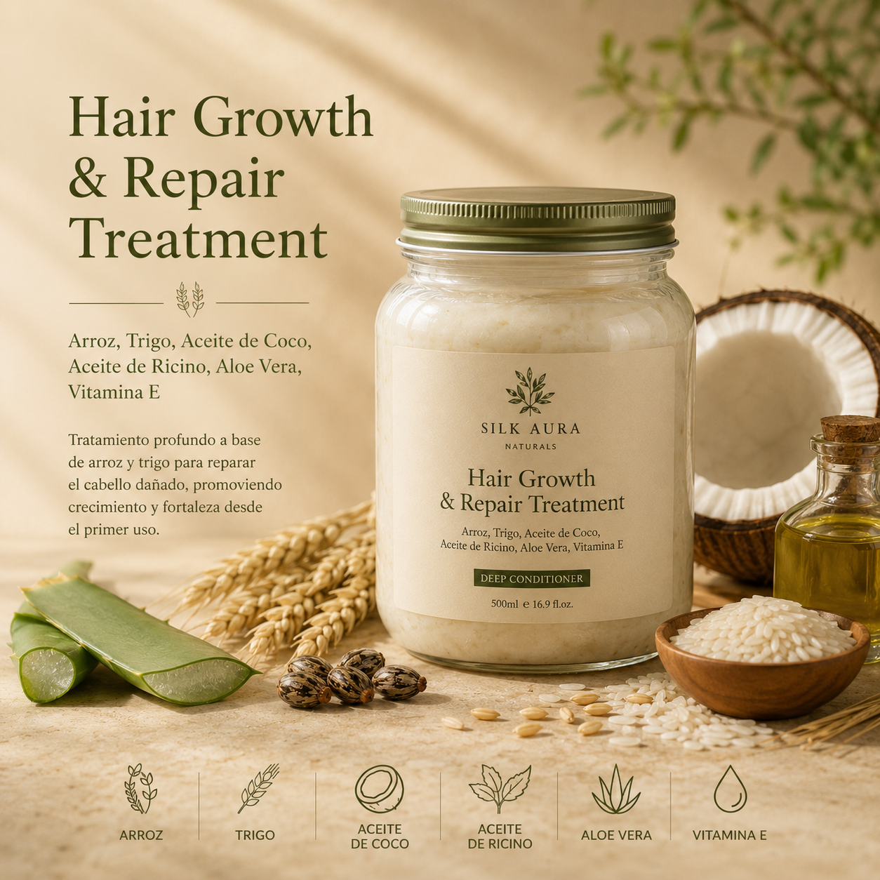 Hair Growth & Repair Treatment — tratamiento capilar de 240ml